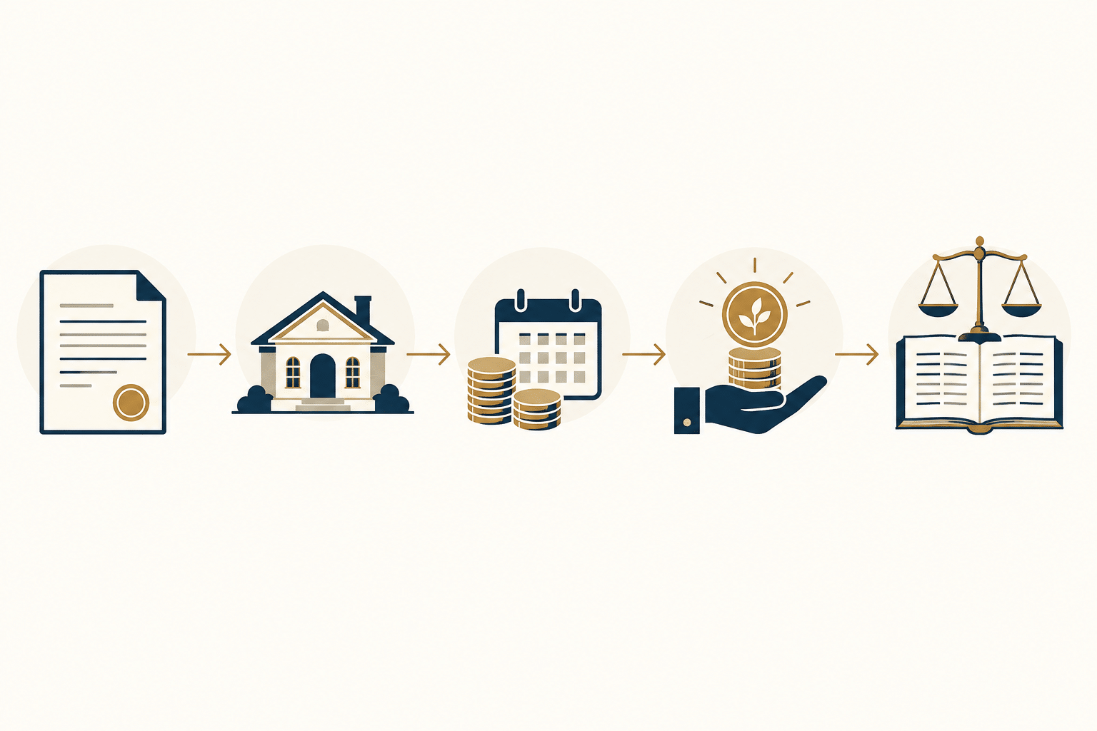 Illustration of a bank loan, collateral, repayments and recovered proceeds organized in a balanced loss ledger. Illustration of a bank loan, collateral, repayments and recovered proceeds organized in a balanced loss ledger.