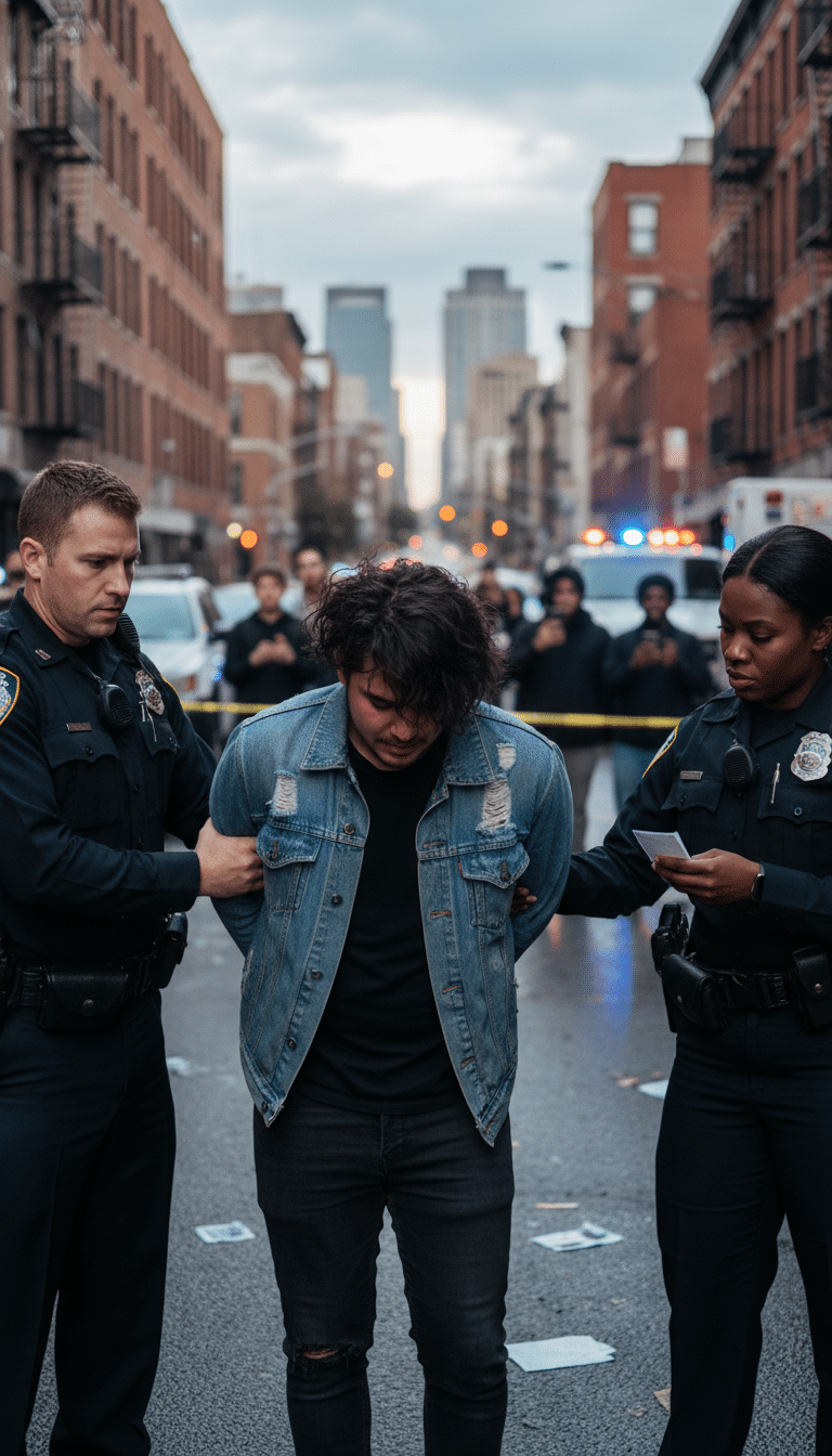 Person being arrested in Dallas Person being arrested in Dallas