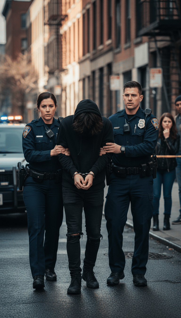 Person being arrested in Hurst Person being arrested in Hurst