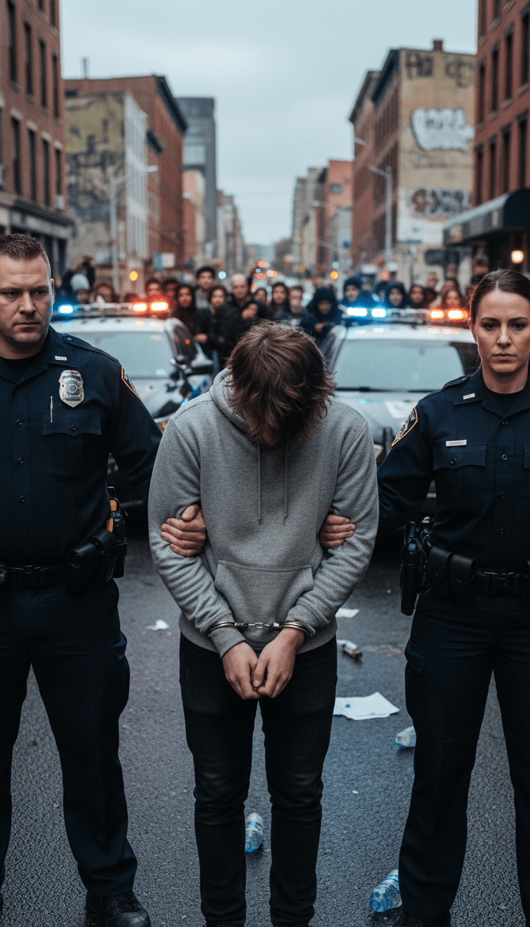 Person being arrested in Southlake Person being arrested in Southlake