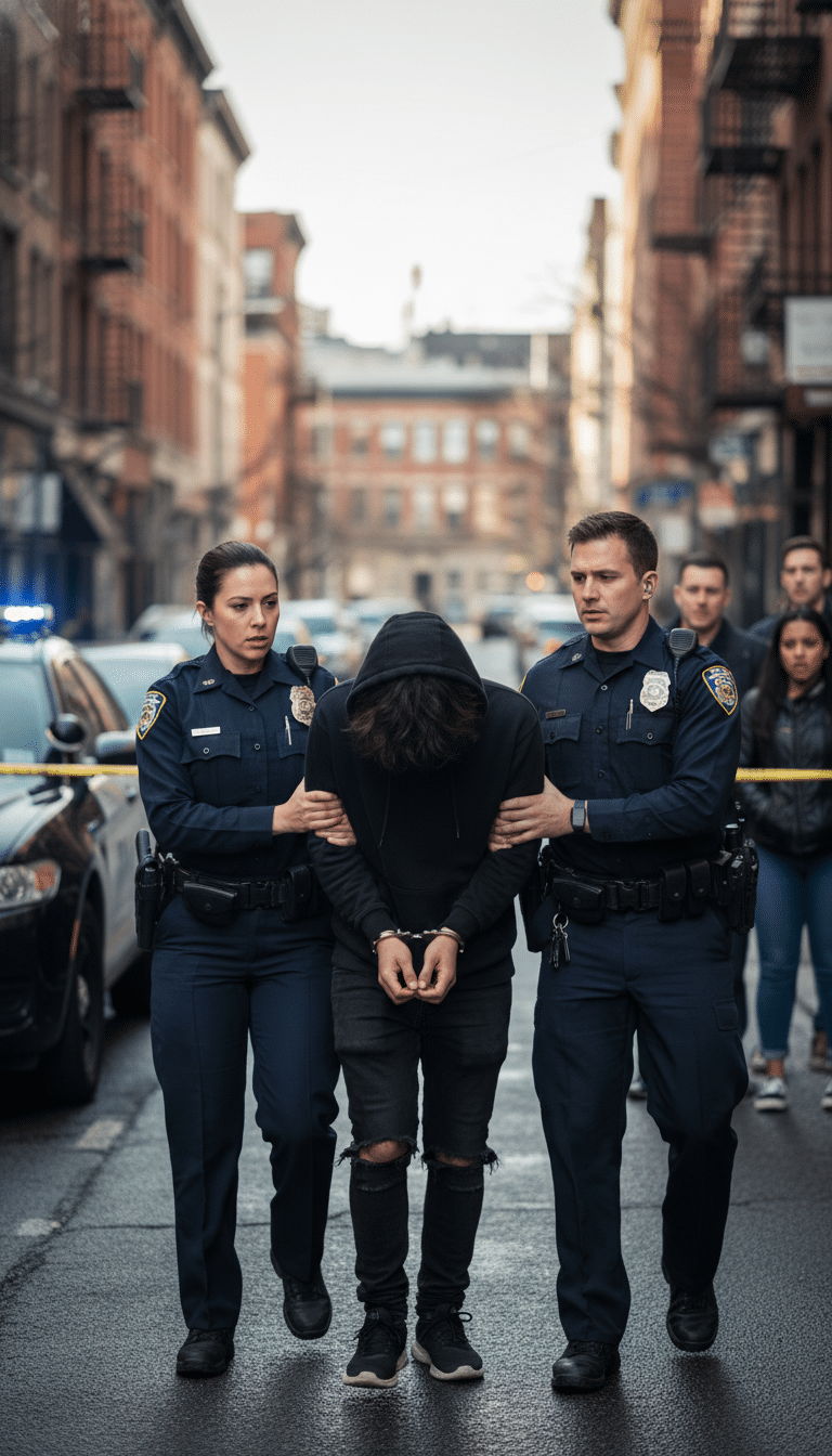 Person being arrested in The Colony Person being arrested in The Colony