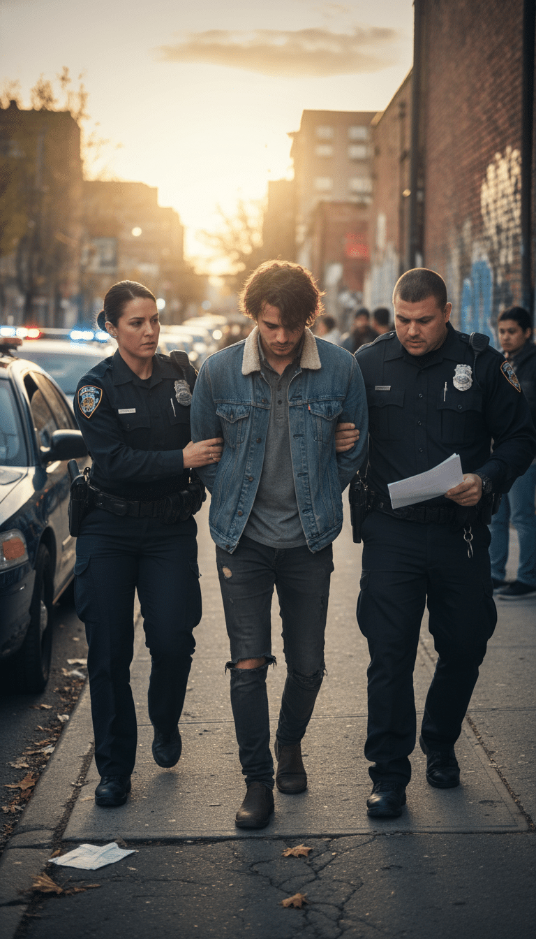 Person being arrested in Wylie Person being arrested in Wylie