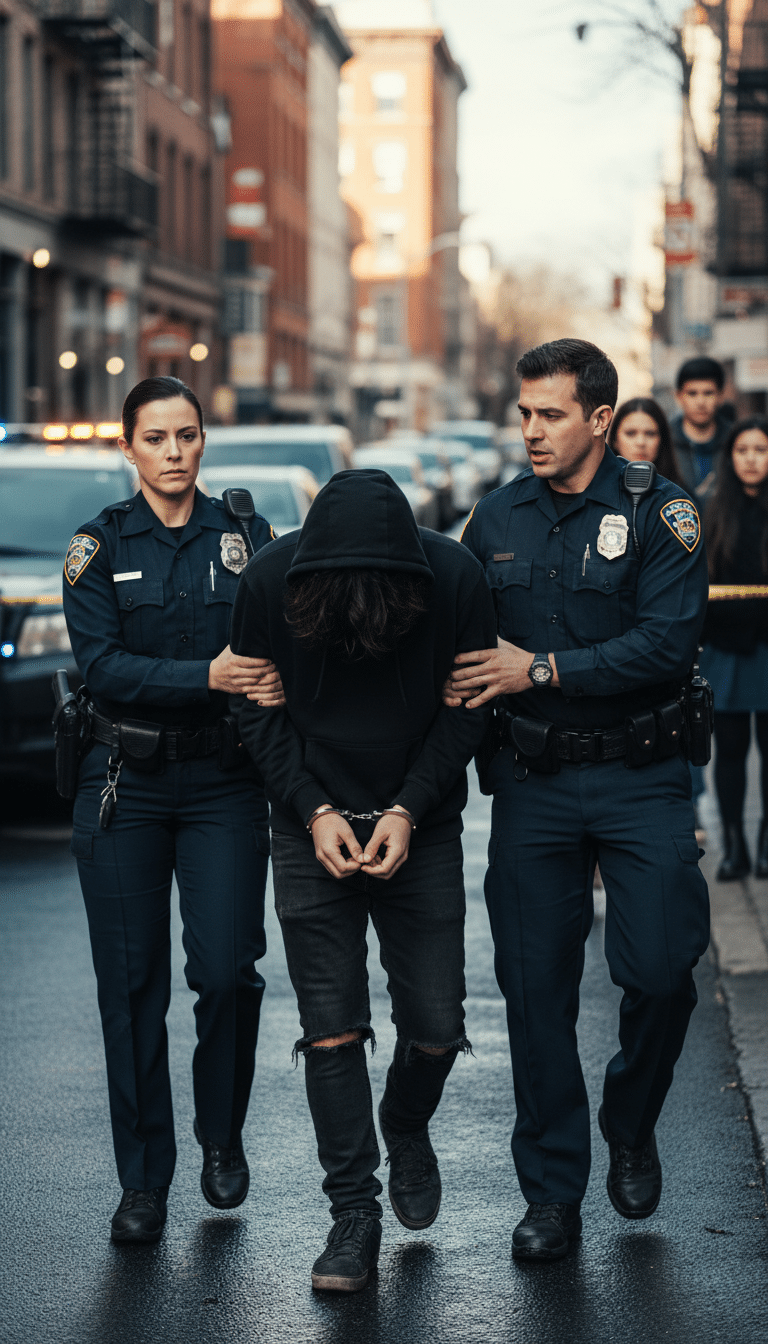 Person being arrested in Balch Springs Person being arrested in Balch Springs