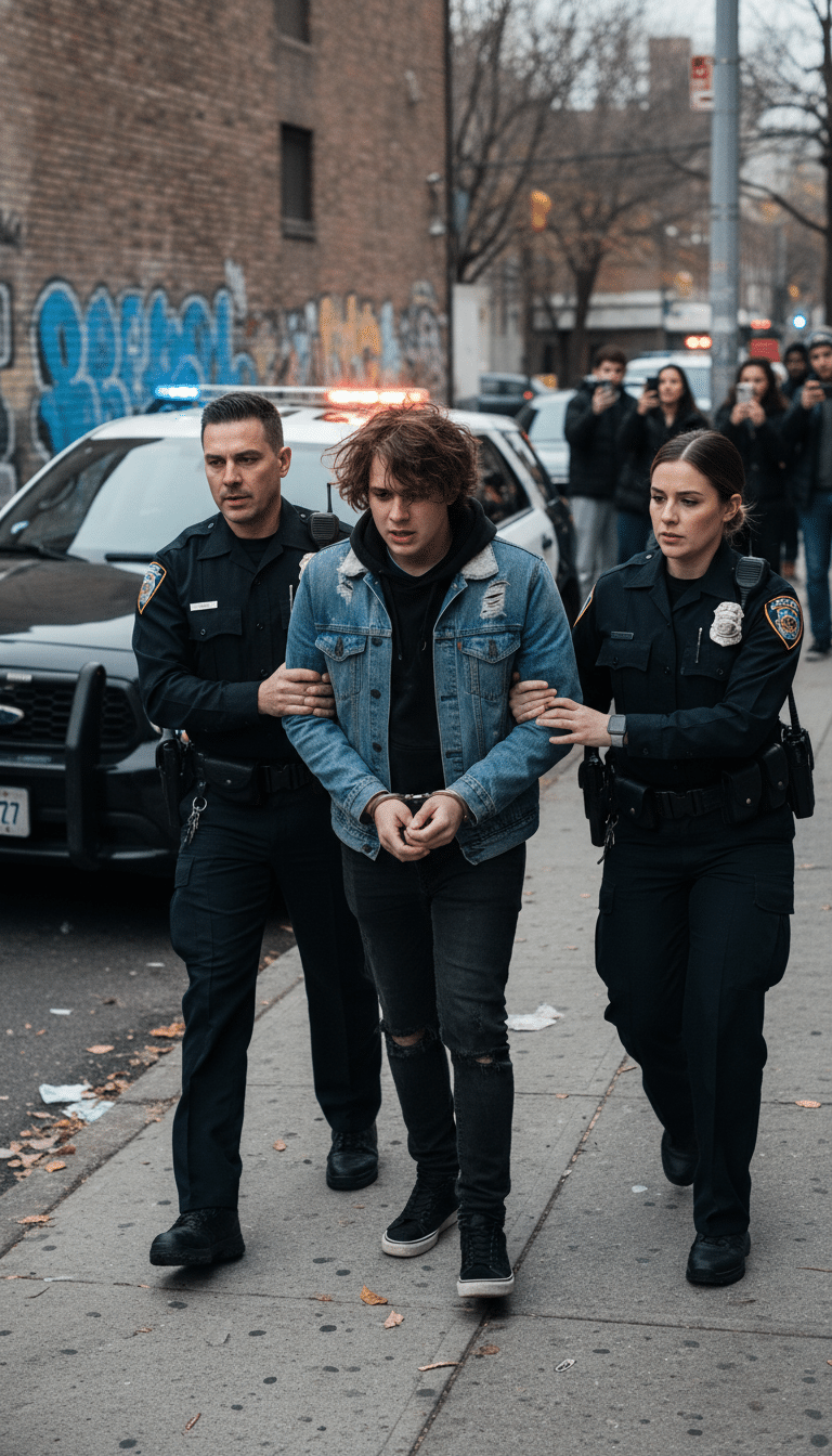 Person being arrested in Garland Person being arrested in Garland