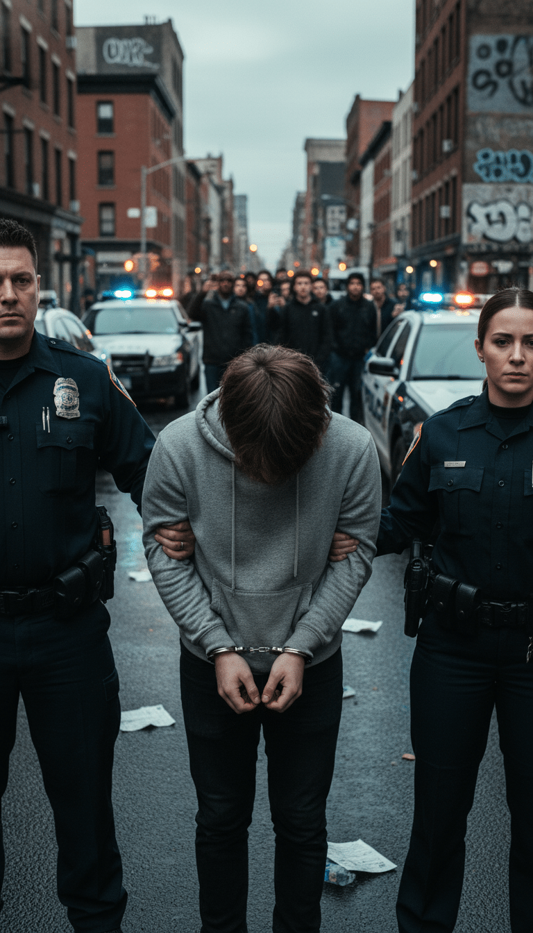 Person being arrested in Highland Village Person being arrested in Highland Village