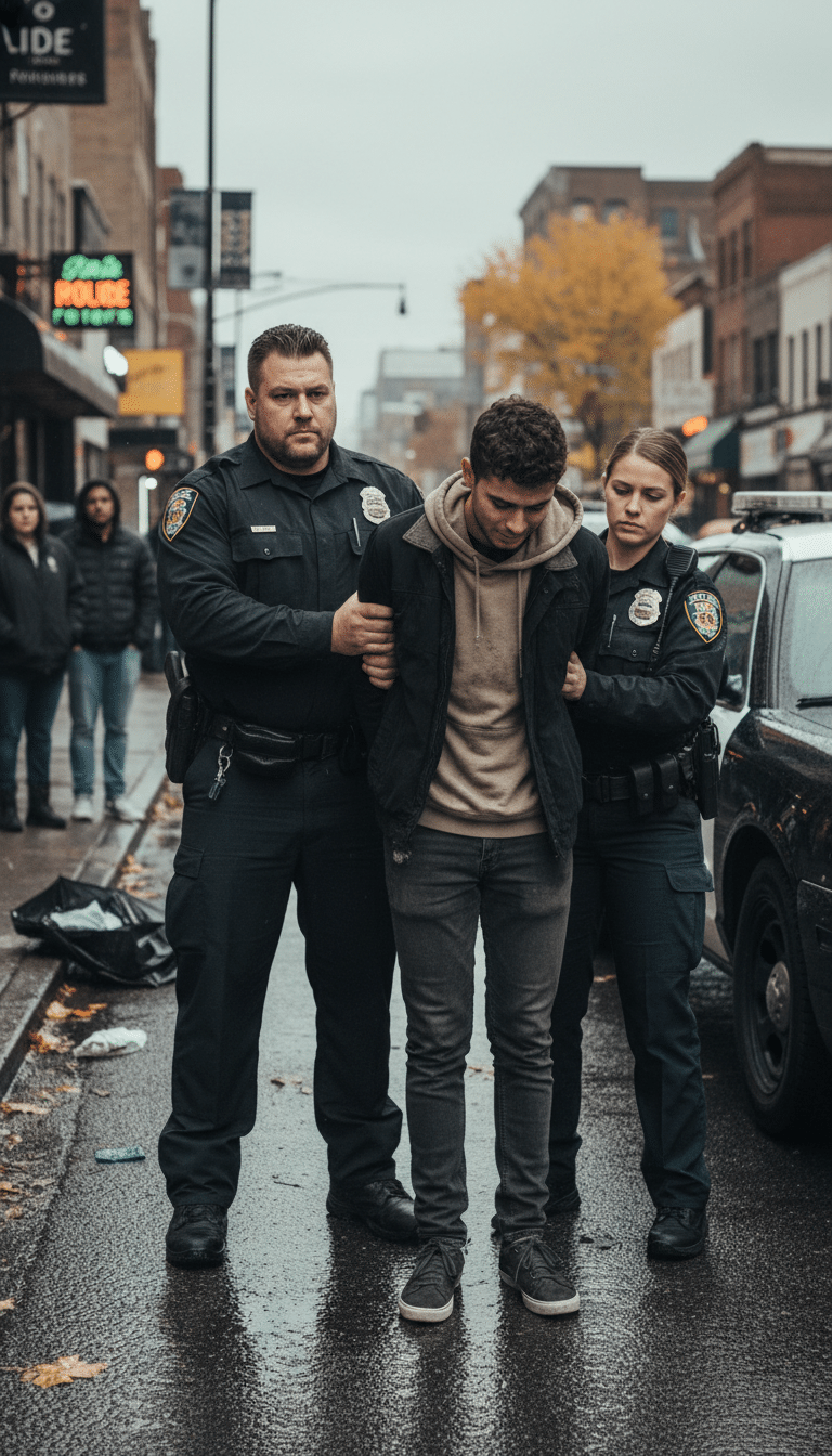Person being arrested in Hurst Person being arrested in Hurst