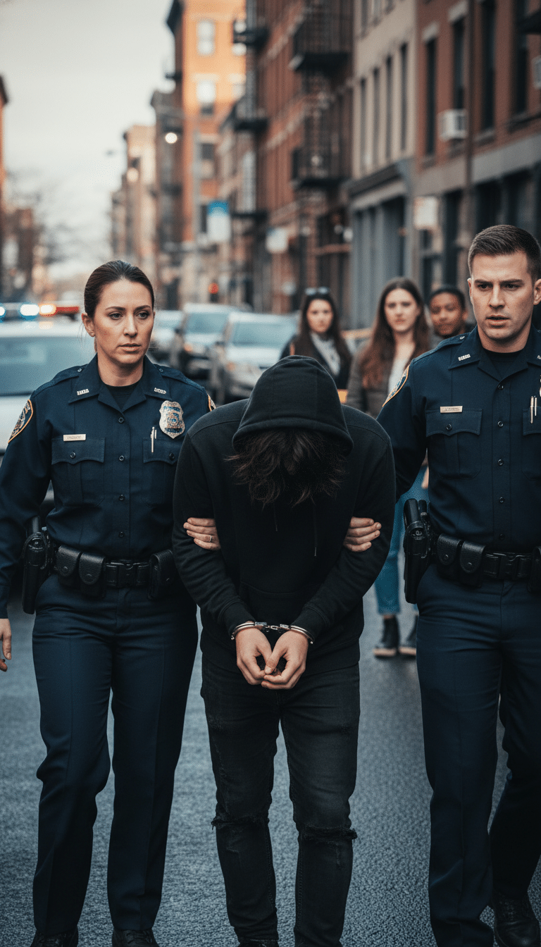 Person being arrested in Irving Person being arrested in Irving