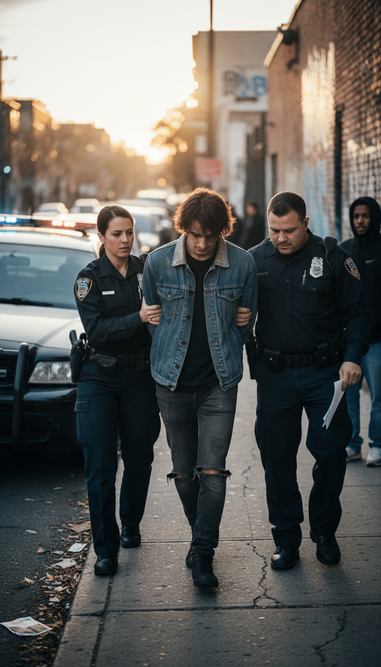 Person being arrested in Keller Person being arrested in Keller