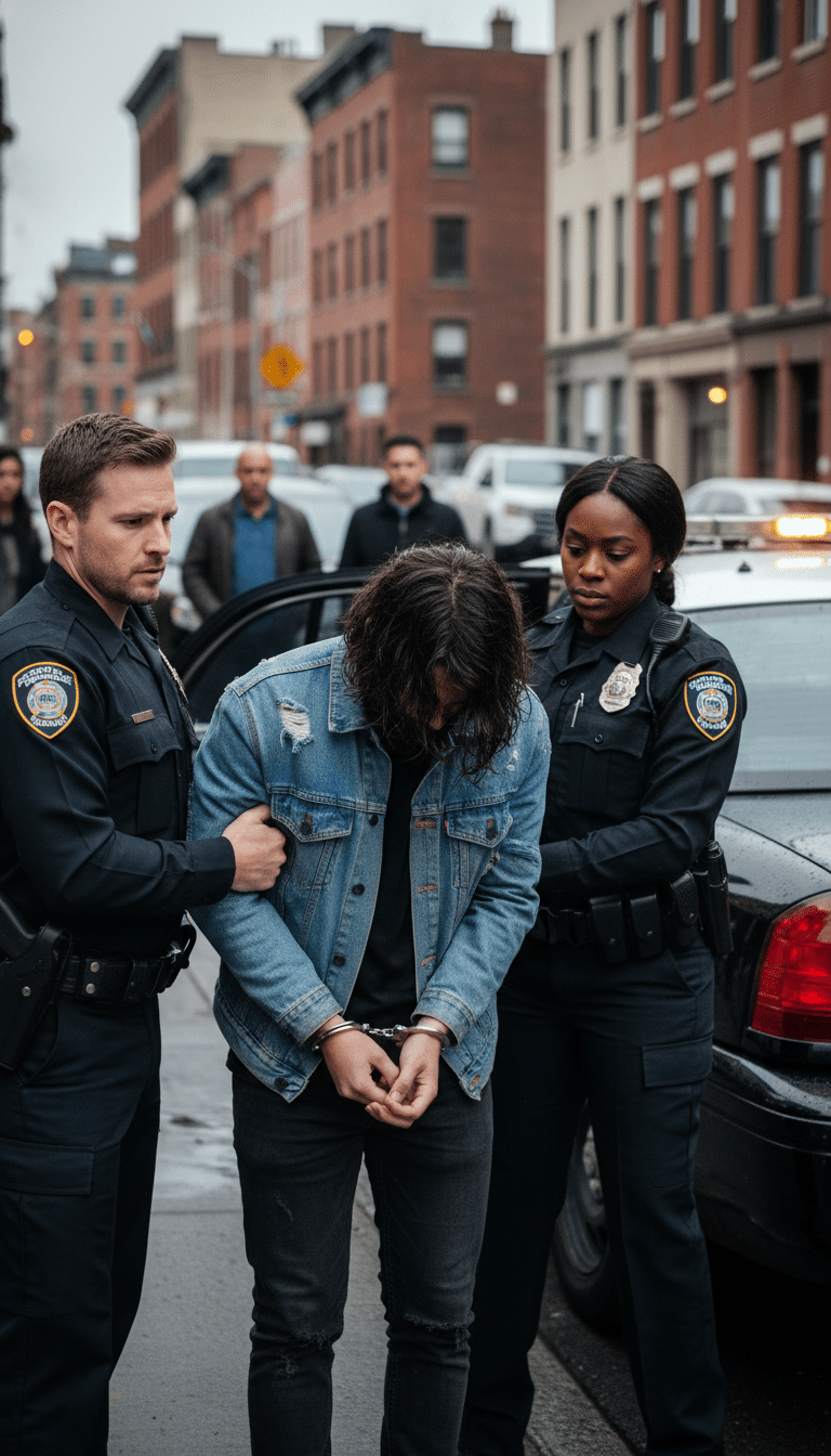 Person being arrested in Mesquite Person being arrested in Mesquite