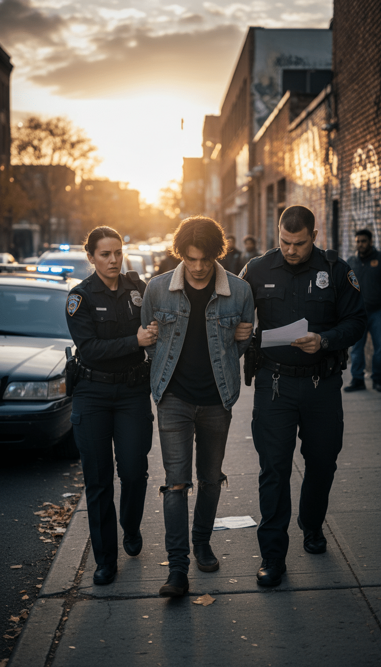 Person being arrested in Sulphur Springs Person being arrested in Sulphur Springs