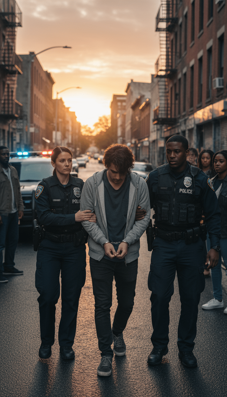 Person being arrested in Tyler Person being arrested in Tyler