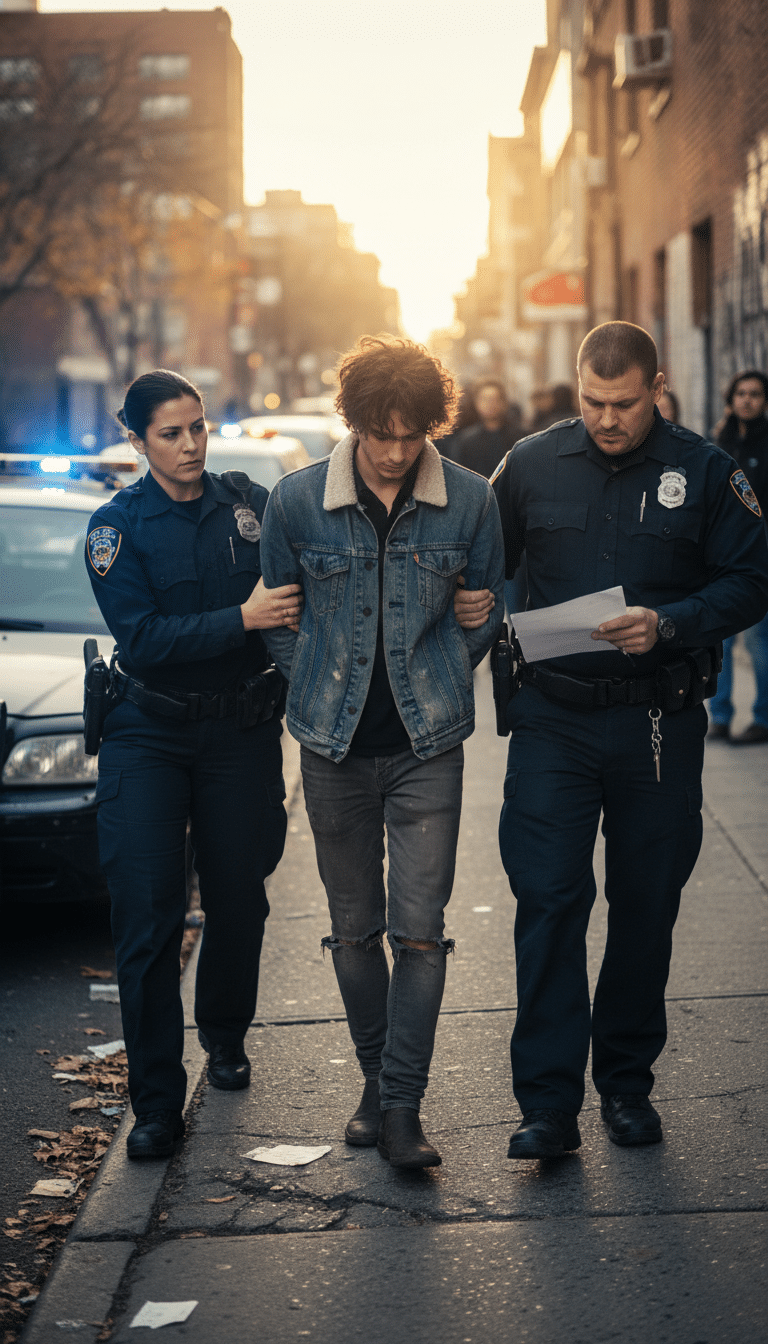 Person being arrested in Benbrook Person being arrested in Benbrook
