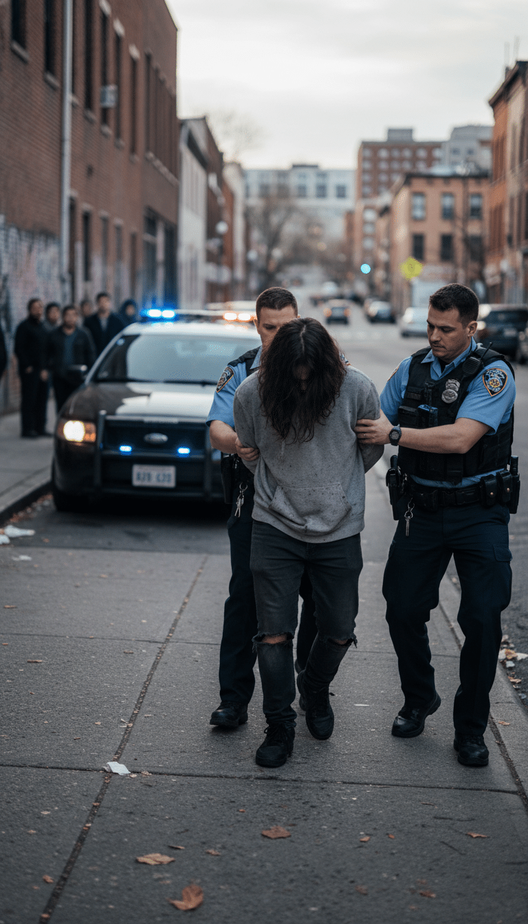 Person being arrested in Dallas Person being arrested in Dallas