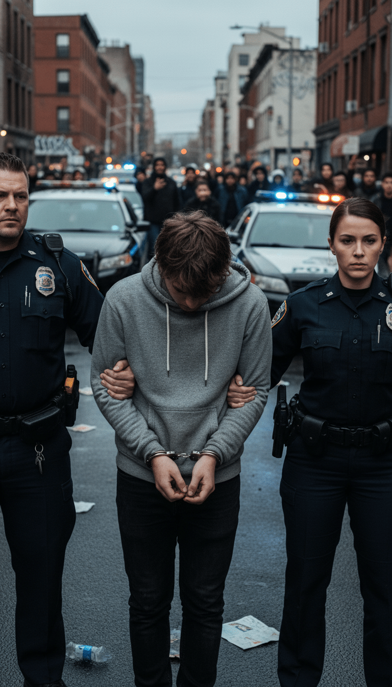 Person being arrested in Haltom City Person being arrested in Haltom City