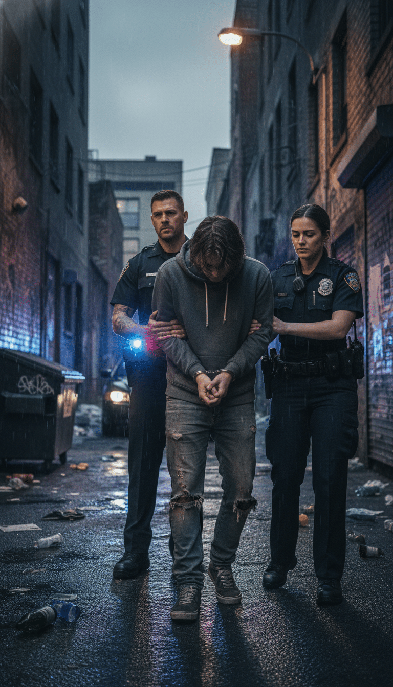 Person being arrested in Humble Person being arrested in Humble
