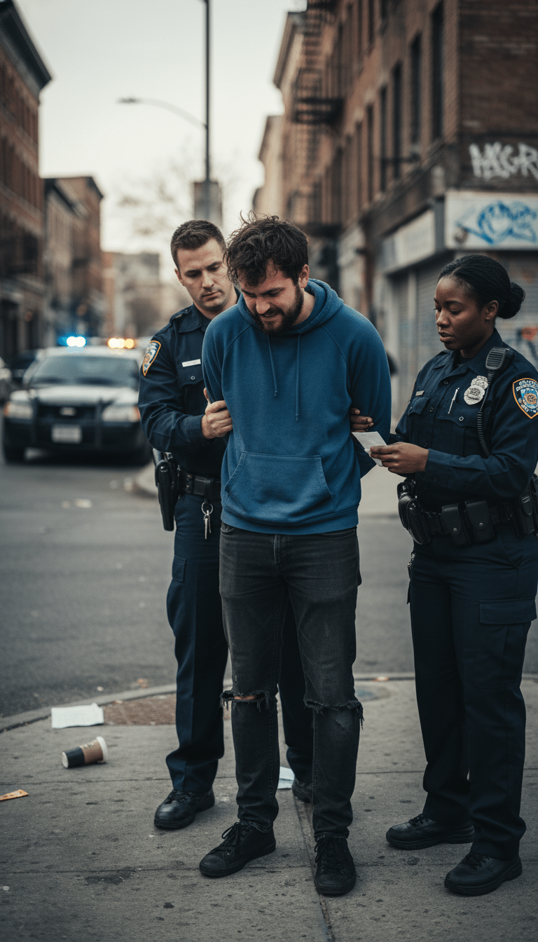 Person being arrested in McKinney Person being arrested in McKinney