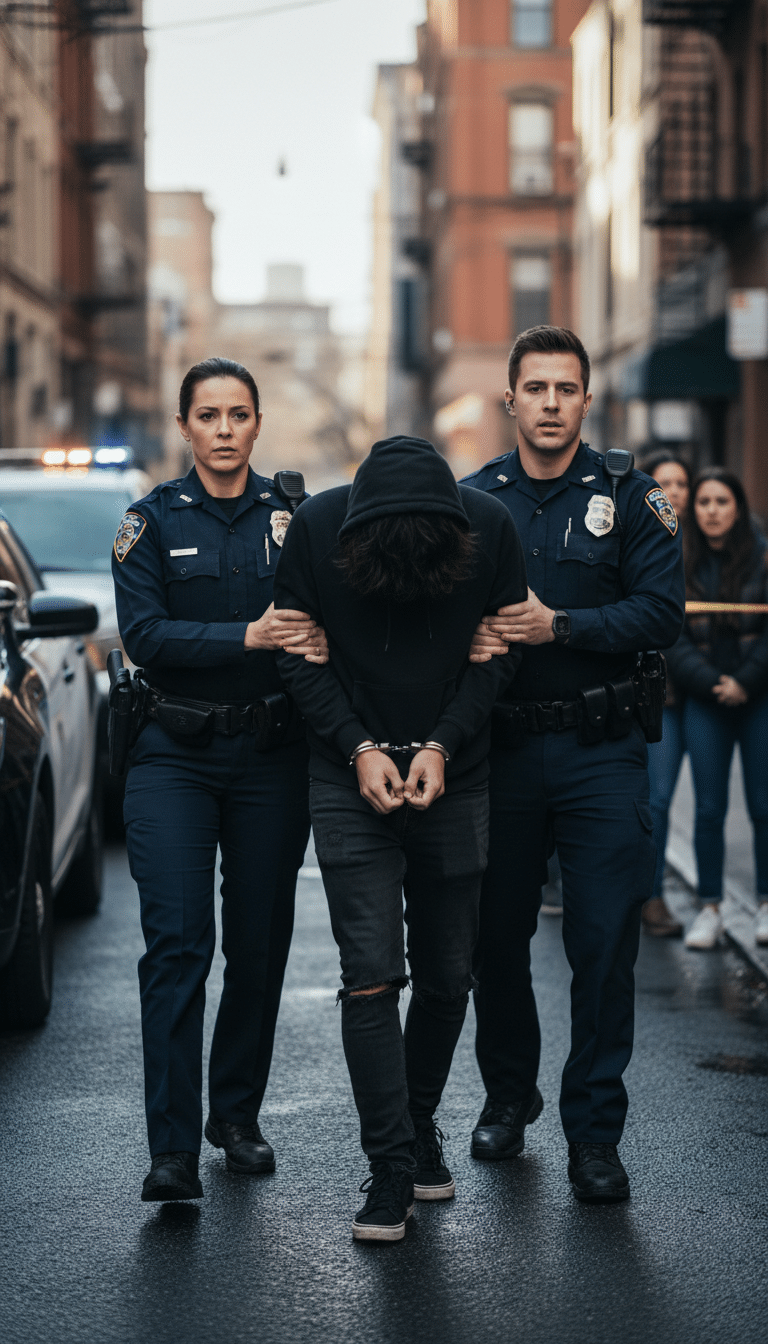Person being arrested in Richardson Person being arrested in Richardson