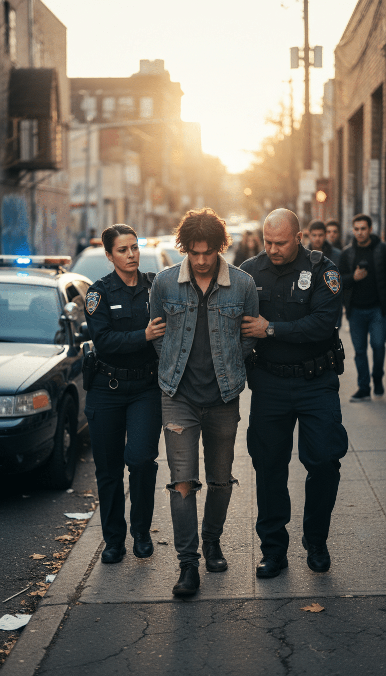 Person being arrested in Seagoville Person being arrested in Seagoville