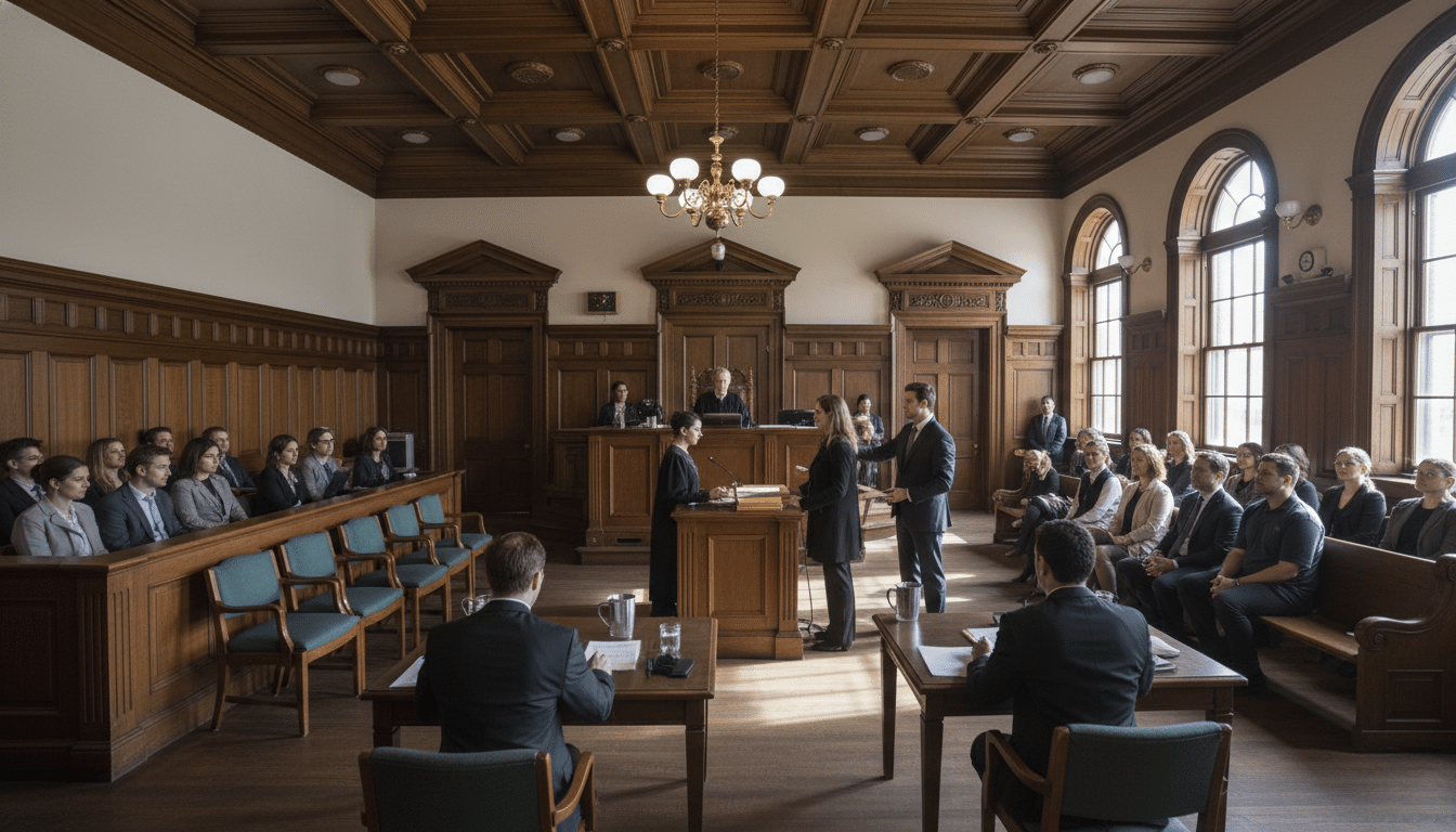 Palestine Murder Trial Court Room Palestine Murder Trial Court Room