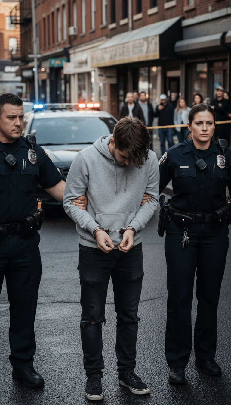 Person being arrested in DeSoto Person being arrested in DeSoto