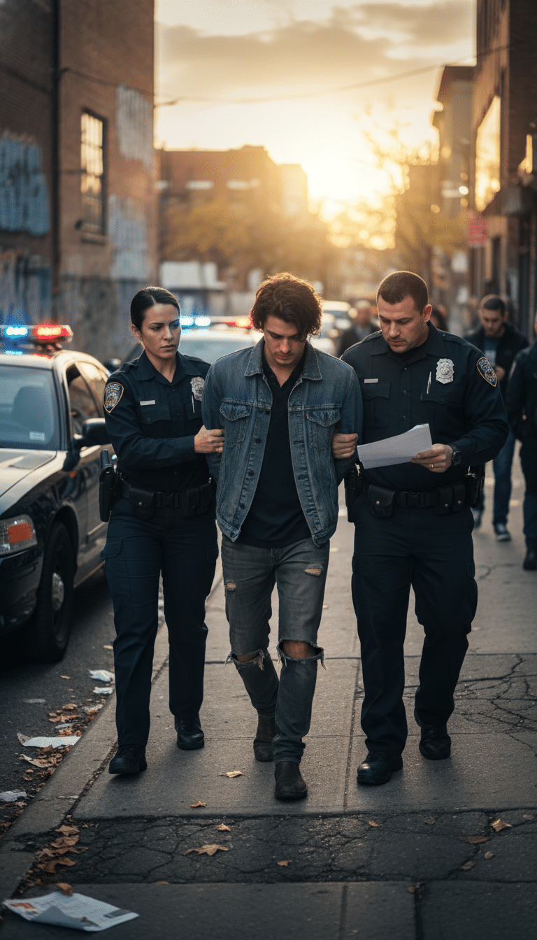 Person being arrested in Prosper Person being arrested in Prosper