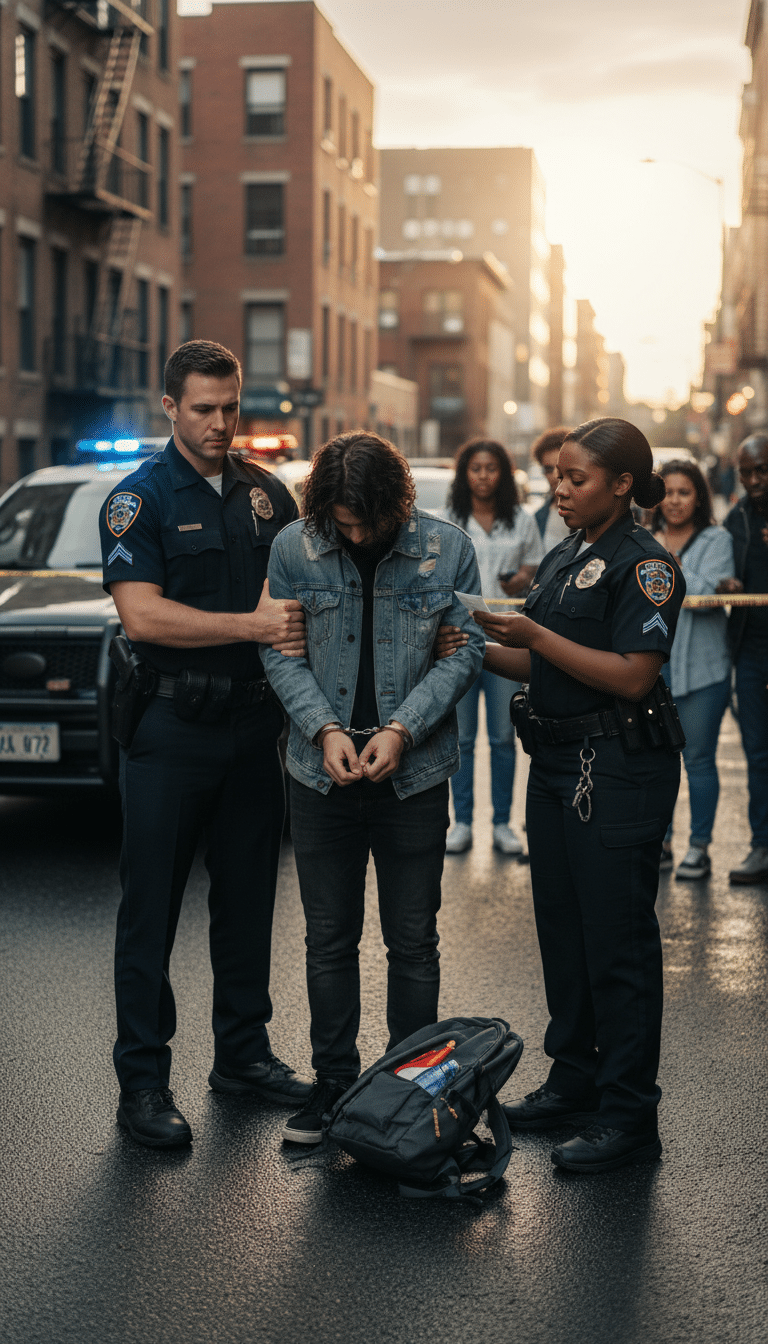 Person being arrested in Terrell Person being arrested in Terrell