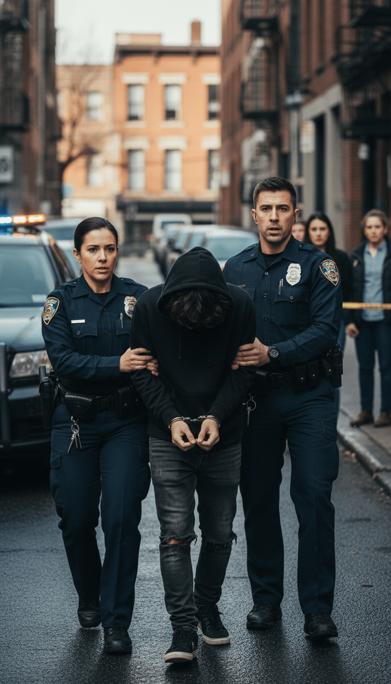 Person being arrested in The Colony Person being arrested in The Colony
