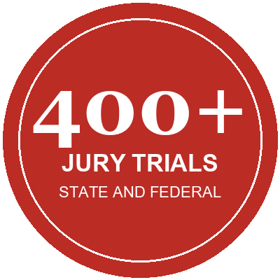 More than 400 state and federal jury trials